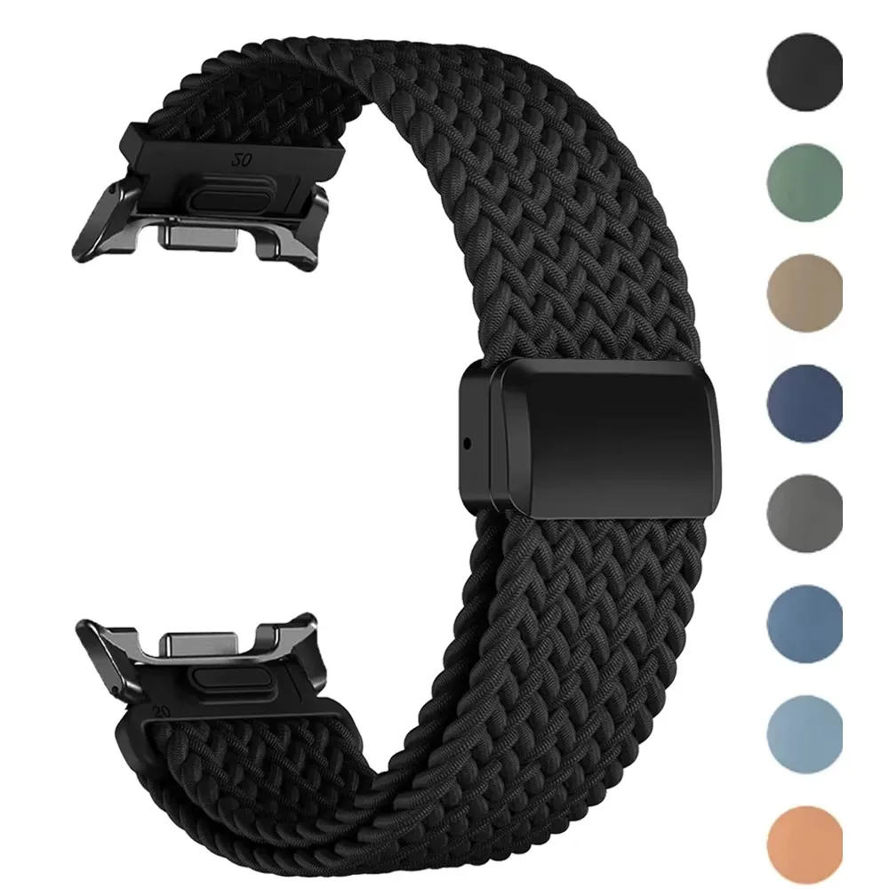 Nylon Magnetic Braided Sports watch strap For Samsung Galaxy Watch 8 40mm 44mm 8 Classic 46mm band For Galaxy Watch Ultra 47mm
