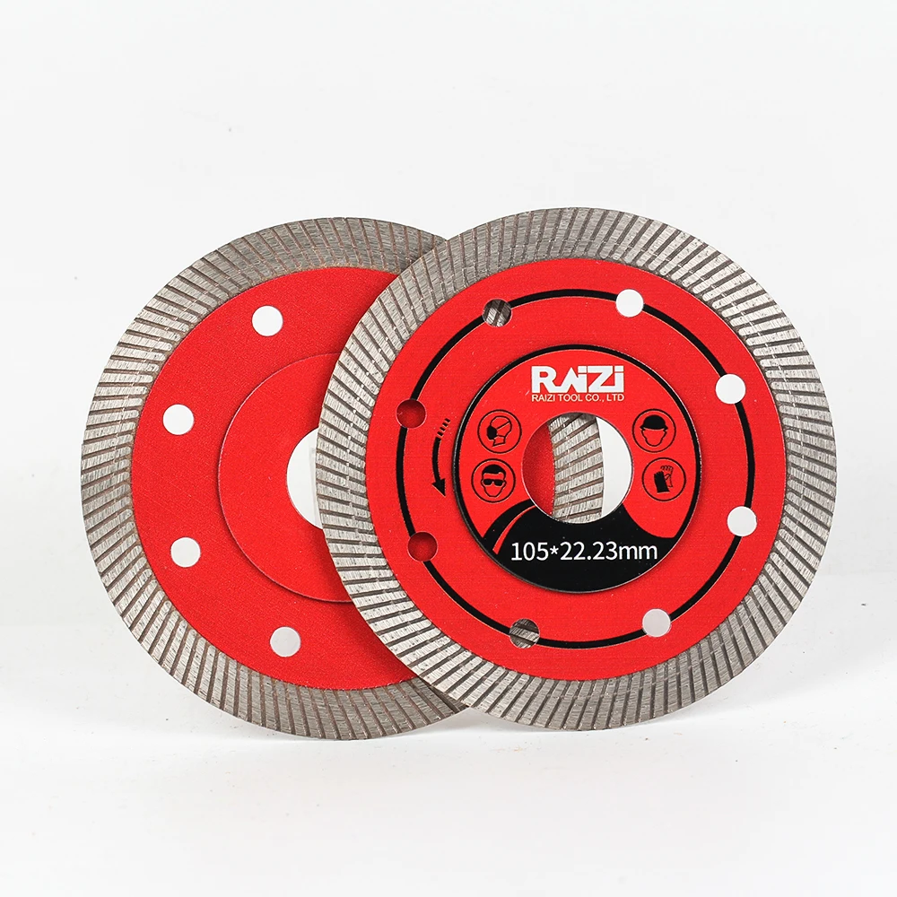 Raizi Ultra Compact Surface 105mm Sintered Porcelain Diamond Saw Blade Use For Dekton ,Tile ,SapienStone Cutting