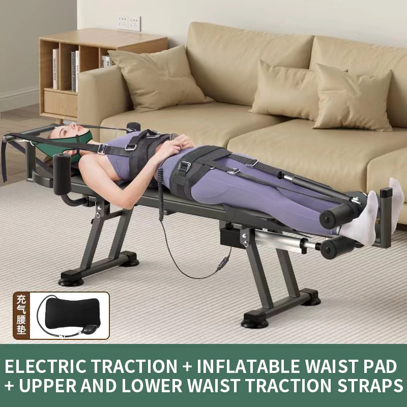 Height Increasing Electric Tensioner Cervical Vertebra Lumbar Vertebra Soothing Device Stretching Traction Inversion Table