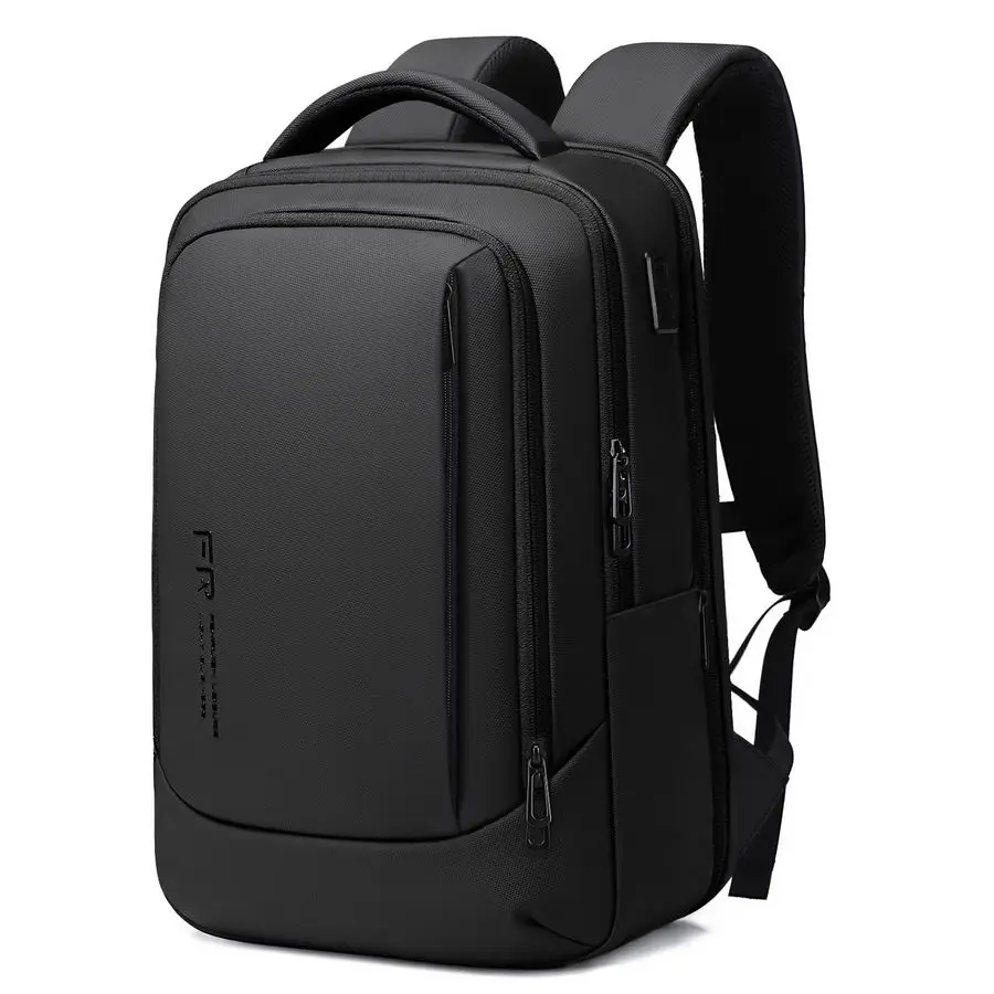 Zaino per laptop da 15,6 pollici, zaino da lavoro sottile con porta di ricarica USB, zaino per computer resistente all'acqua per viaggi di lavoro, Bla