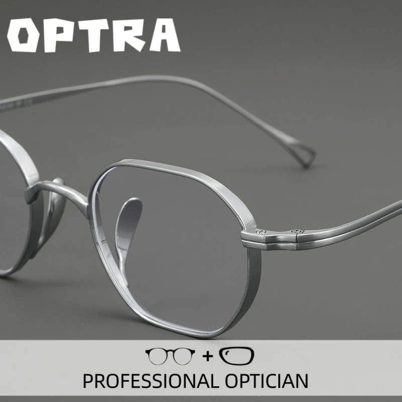 

OPTRA Polygon Multiangular Anti Blue Ray Eyeglasses Reading Glasses High-End Private Customization Prescription Optical Eyewear
