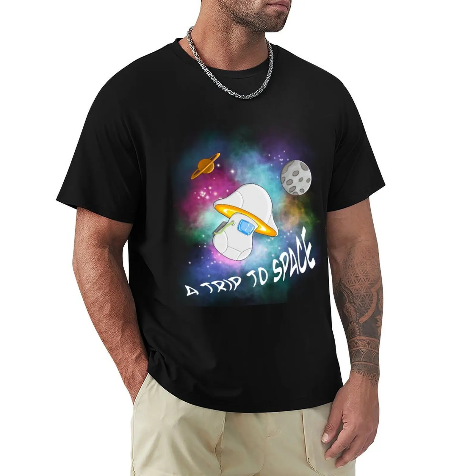 Space shroom T-Shirt Thanksgiving Casual Tee
