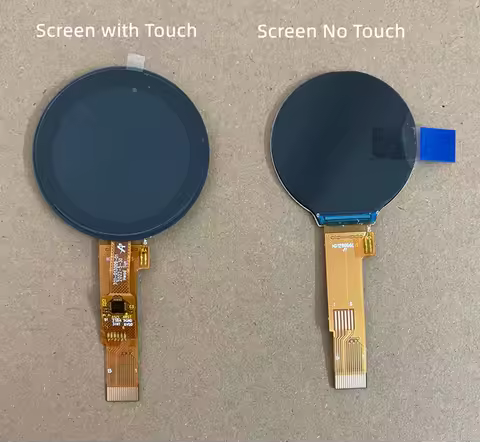 IPS 1.28 inch 15PIN SPI 262K TFT LCD Capacitive Touch Round Screen GC9A01 Controller CST816D Touch IC 240(RGB)*240