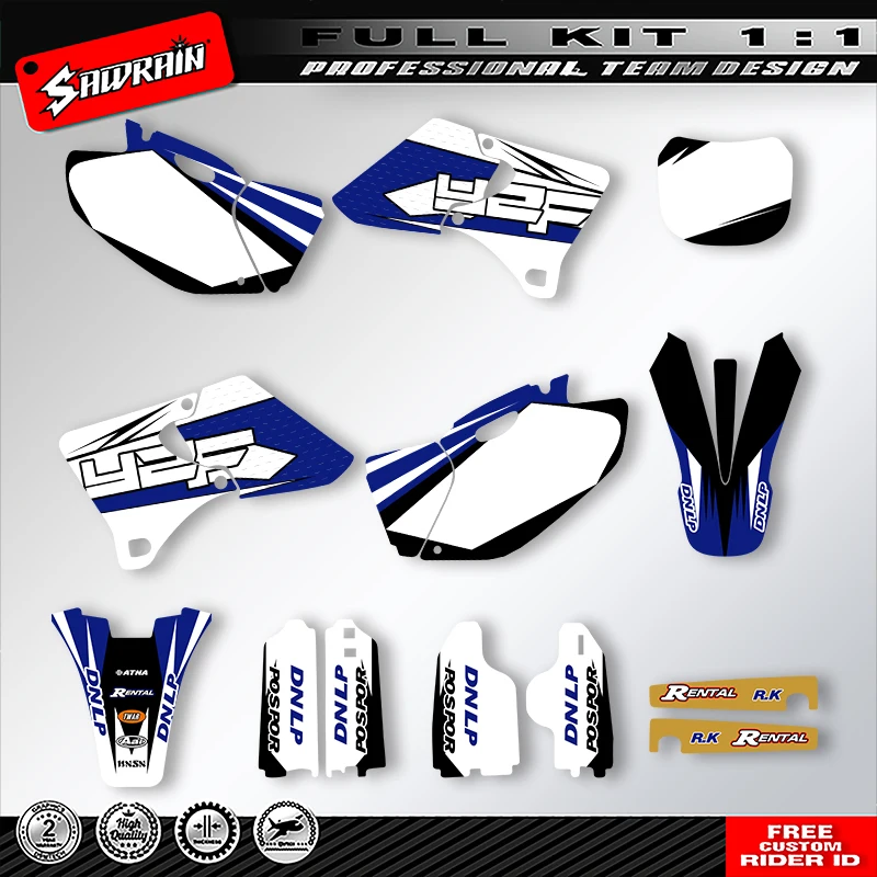 

Наклейка на мотоцикл Sawrain, набор наклеек с графикой команды для YAMAHA 1998, 1999, 2000, 2001, 2002, YZ 250 400 426 001