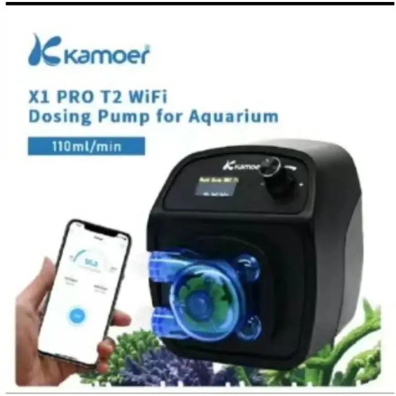 Kamoer X1 PRO T2 Aquarium Dosing Pump – Calcium Anti-Peristaltic Titration Tool with WIFI Control for iOS & Android Devices