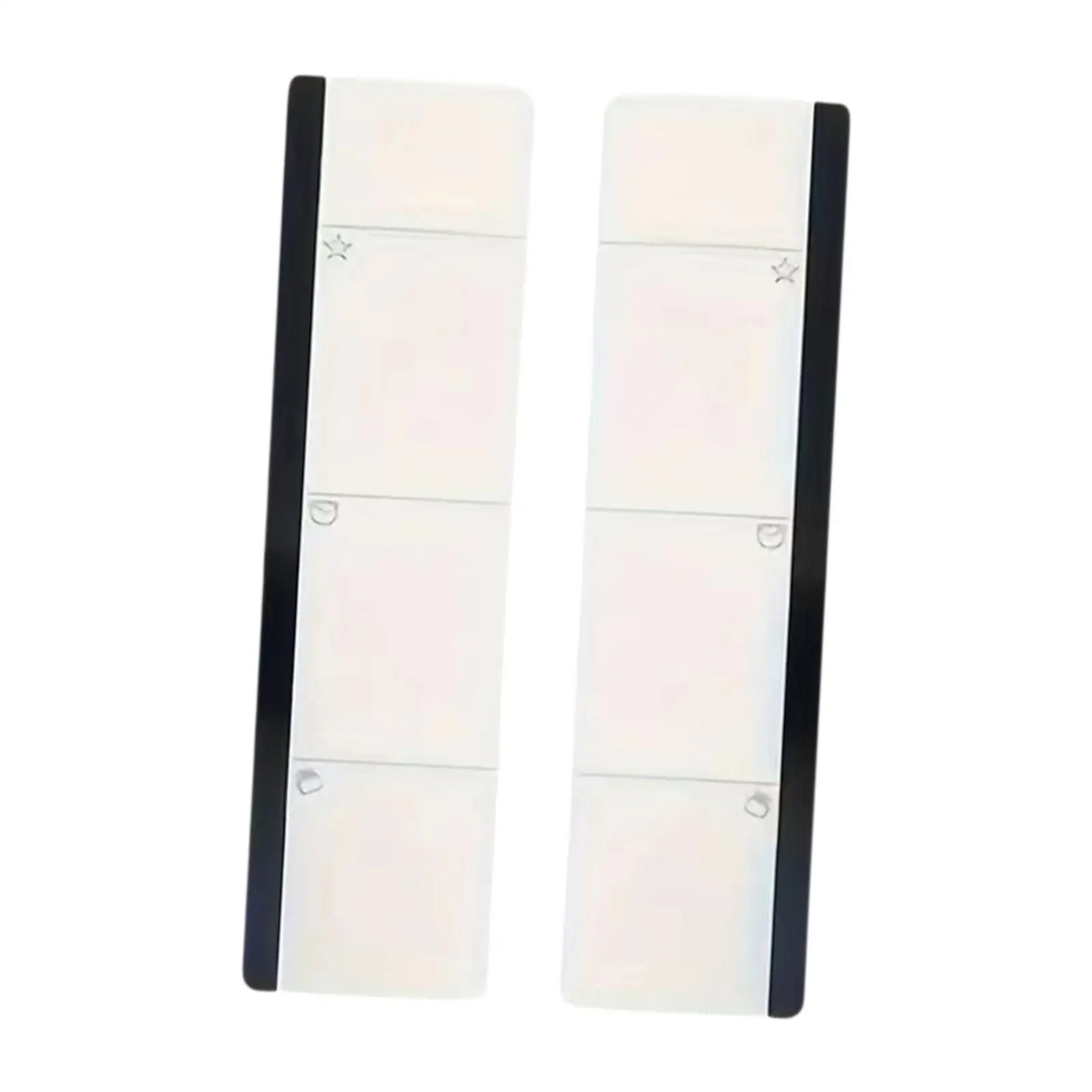 2 Pieces Computer Monitor Memo Boards Side Panels Screen Mounted Office Practical Sleek Acrylic Reminders Message Boards