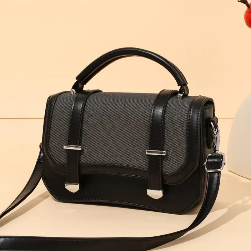 لوكس حقيبة مربعة قمة الموضة مقبض محفظة للنساء العصرية Crossbody حمل حقيبة كتف متعددة الاستخدامات الحد الأدنى من يوم إلى الليل حقيبة #2