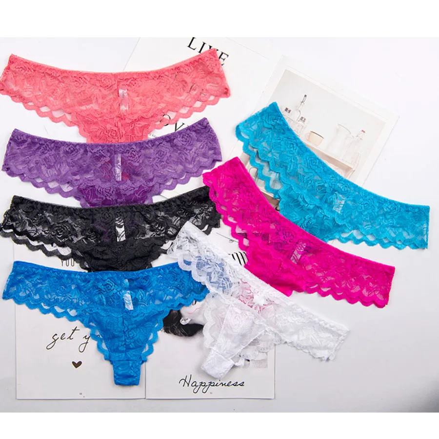 Sexy Ladies Cotton Mesh Transparent Panties Thongs String lingerie Fashion Low-Rise Women Underwear Seamless Briefs 1pcs 87169