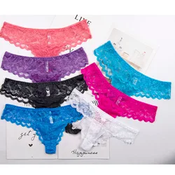 Sexy Ladies Cotton Mesh Transparent Panties Thongs String lingerie Fashion Low-Rise Women Underwear Seamless Briefs 1pcs 87169