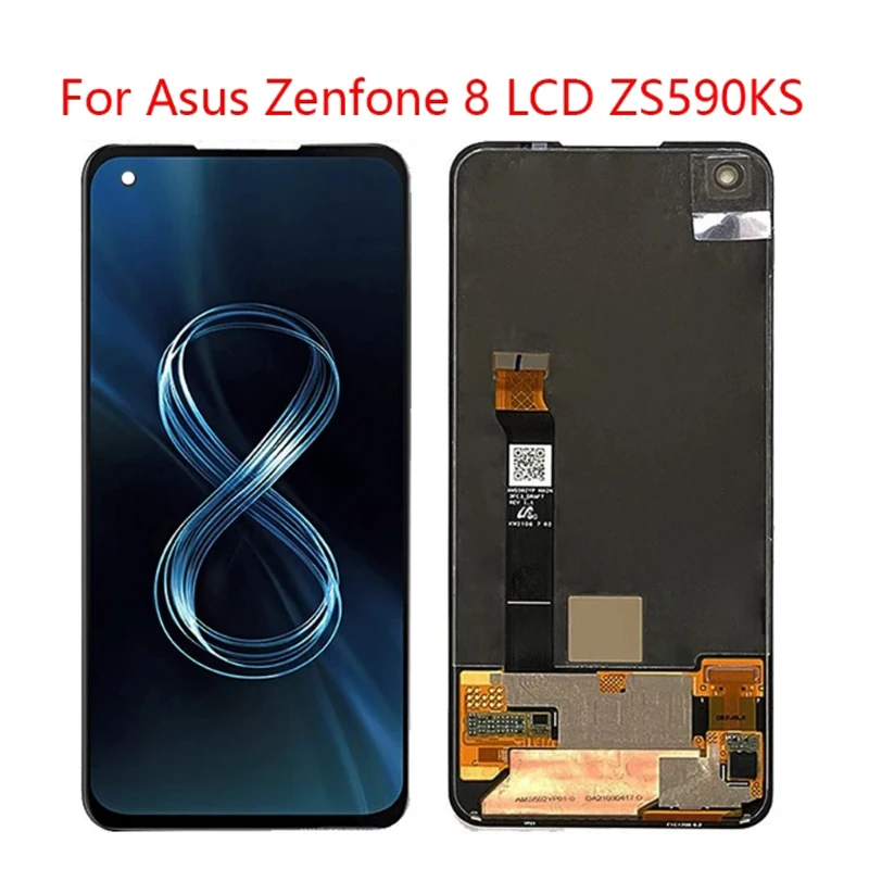 ЖК-дисплей AMOLED 5,9 дюйма для Asus Zenfone 8 ZS590KS I006D, сенсорная панель, дигитайзер Для Zenfone 8 ZS590KS LCD