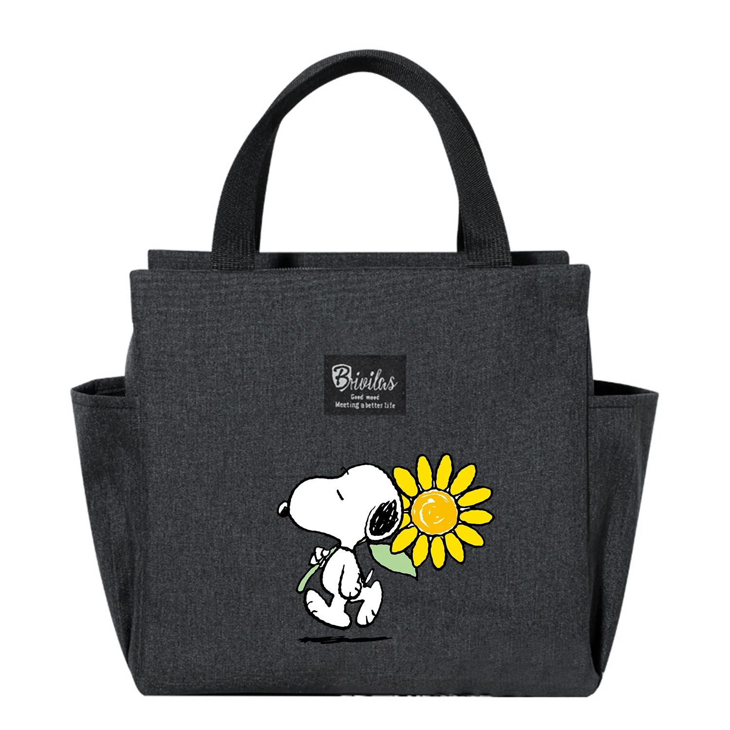 Snoopy Nieuwe Lunchtas Cartoon Draagbare Geïsoleerde Tas Grote Capaciteit Vers Zakje Voedsel Thermische Doos Tote Picknick Container Zakken Cadeau