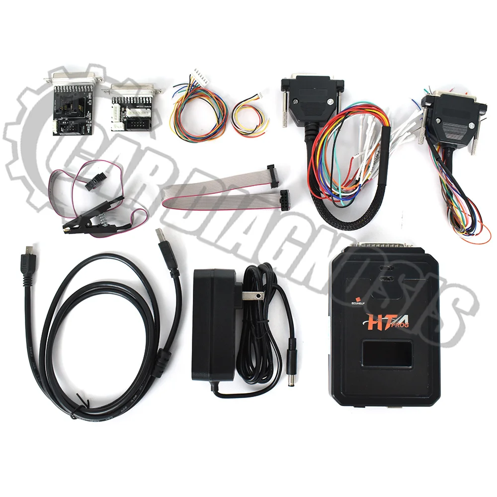 2024 top HTprog Full Version adapter+cables+dongle Works for KT200 Alone as ECU Chip tuning Tool