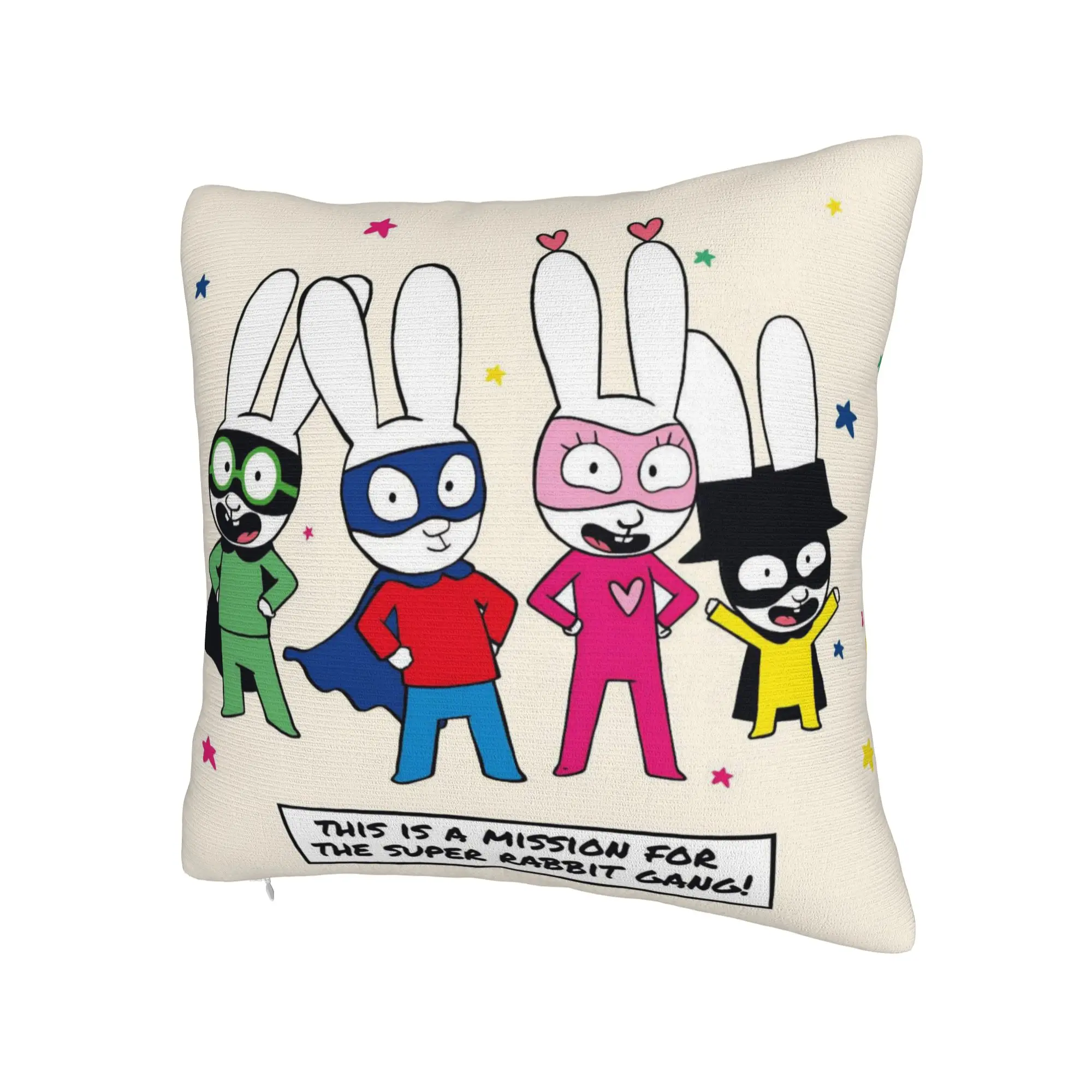 Simon Super Rabbit Pillowcase Merchandise Soft Cushion Cover Decorations  Pillow Case Cover Home Multi-Size