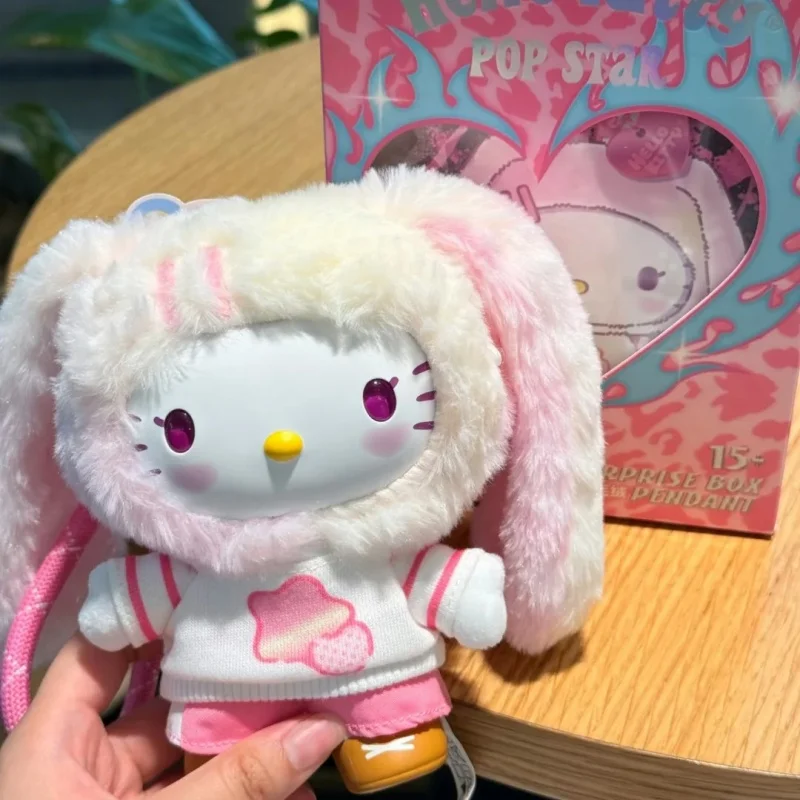 

В наличии Miniso Sanrio Персонажи Pop Stars Series Blind Box Limited Hello Kitty Аниме Фигурки Кукла Сумка Подвеска Декор Игрушки Подарок