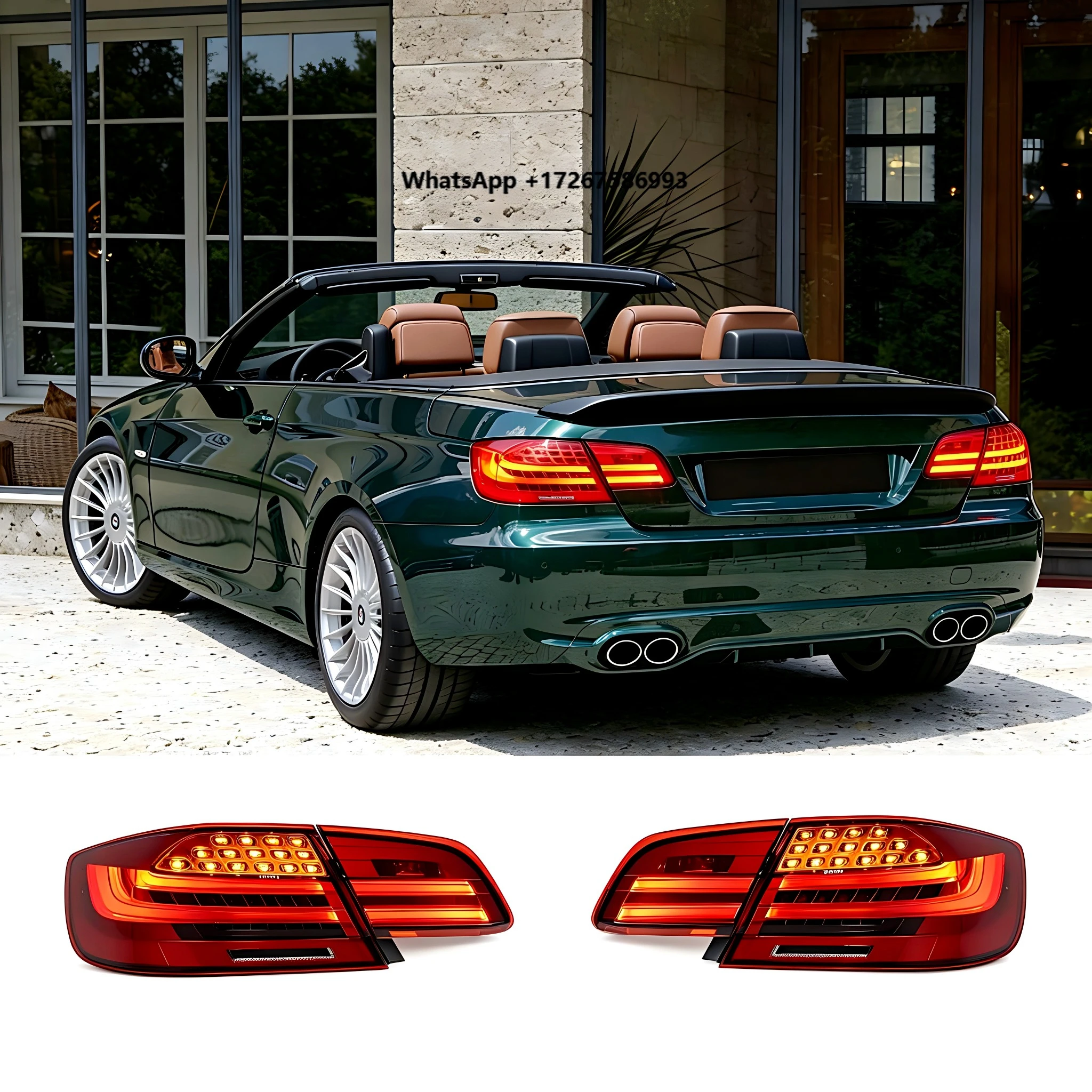 Lompard Led Tail Lights Upgraded for E93 Convertible 2006-2013 Modified Turn Signal Dynamic Sequential Car Lamp Taillights Assem