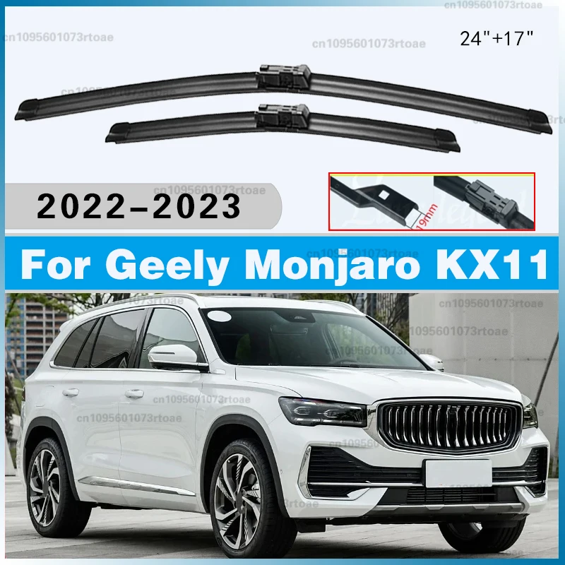 

Windshield Window Cutter Cleaning Auto Accessories 2x For Geely Monjaro KX11 2022 2023 Car Front Wiper Blades Brushes Windscreen