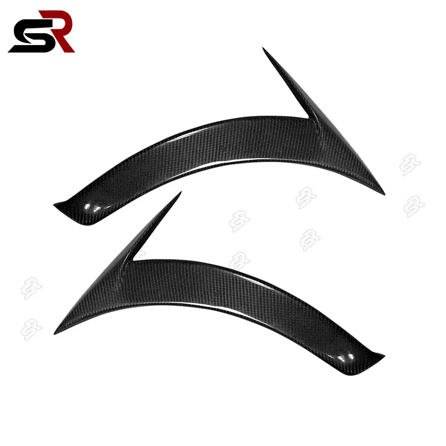 For Benz CLA Class W117 CLA260 Carbon Fiber Tuyere Front Bar Wind Knife Trim Cover Car Decoration Retrofitting Accessories