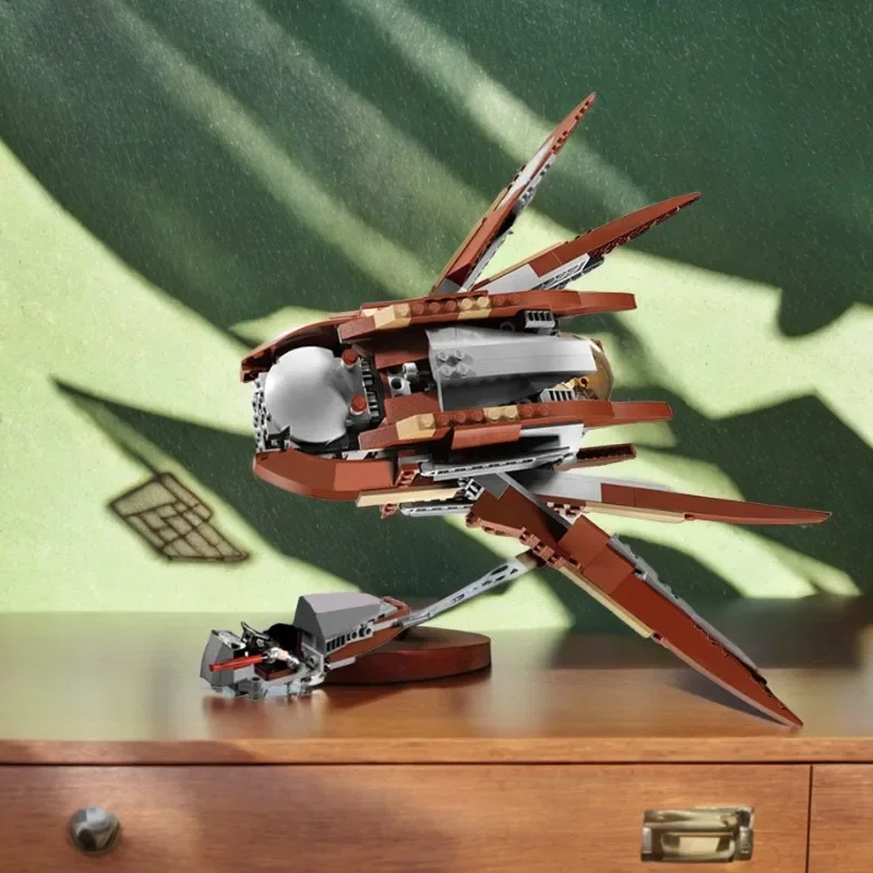 

385 шт., солнечный парусник Dooku, креативные строительные блоки Moc, развивающие игрушки, детские подарки, коллекция украшений, серия