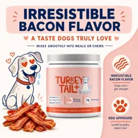 Dog Probiotic Soft Granules with Turkey Tail Mushroom&Vitamin Bacon Flavor Digestive Supplement Gut Health Daily Pet Nutrition 5