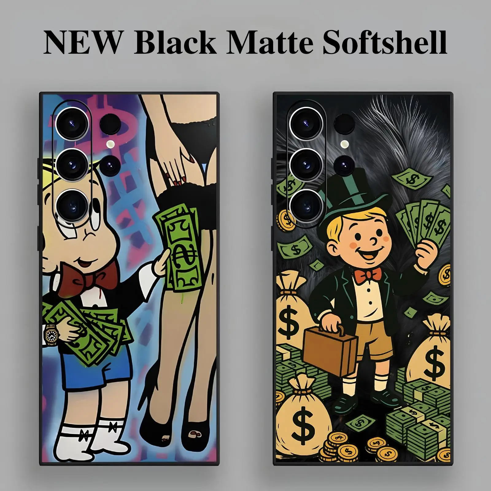 Richie Rich  Phone Case For Samsung S26 S25 S24 S23 S22 S21 S20 Ultra Note20 Anti-Drop Soft Black Case