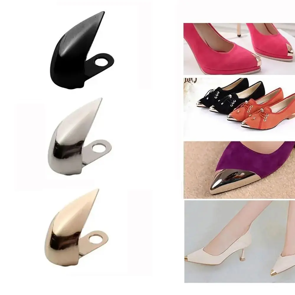 Metal Material Shoe Toe Protector Kick Resistant Shoe Broken Reapair Accessories Shoe Toe Cover Decorative Shoe Buckle