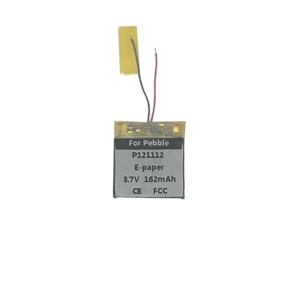 بطارية 3.7 فولت 162 مللي أمبير في الساعة P121112 402222 لساعة الألعاب الرياضية Pebble E-Paper Steel #2