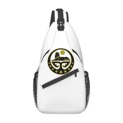 Chechen Coat Of Arms Sling Chest Bag Custom Chechnya Shoulder Crossbody Backpack for Men Cycling Camping Daypack