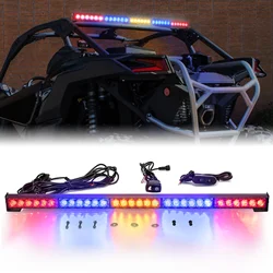 Off-Road LED traseira perseguição estroboscópica barra de luz, multi função, apto para UTV, ATV, RZR, Polaris, Can-am, Yamaha, 30