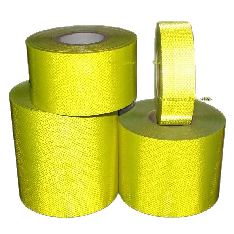 5/10/15/20cm High Visibility Self-adhesive PET Reflective Safety Tape Road Traffic Construction Site Reflective Sign Sticker