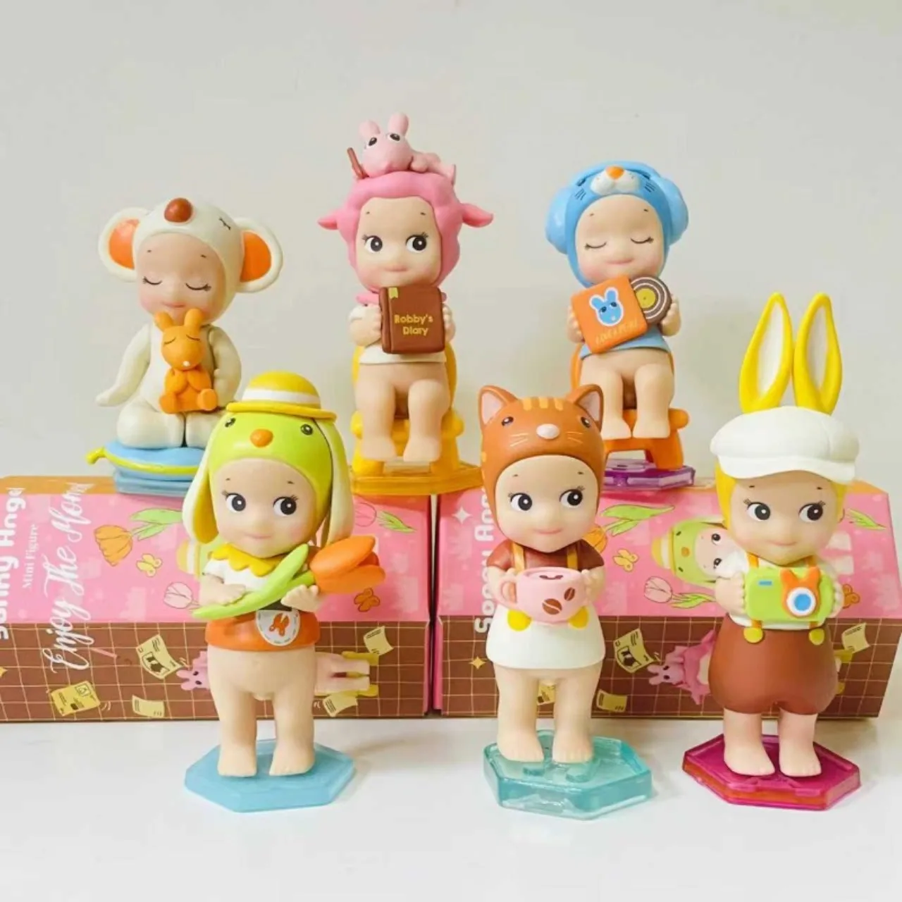 

High Quality Sonny Angel Enjoy The Homent Series Mini Figule Mysterious Blind Box Cute Doll Desktop Decorations Birthday Gift