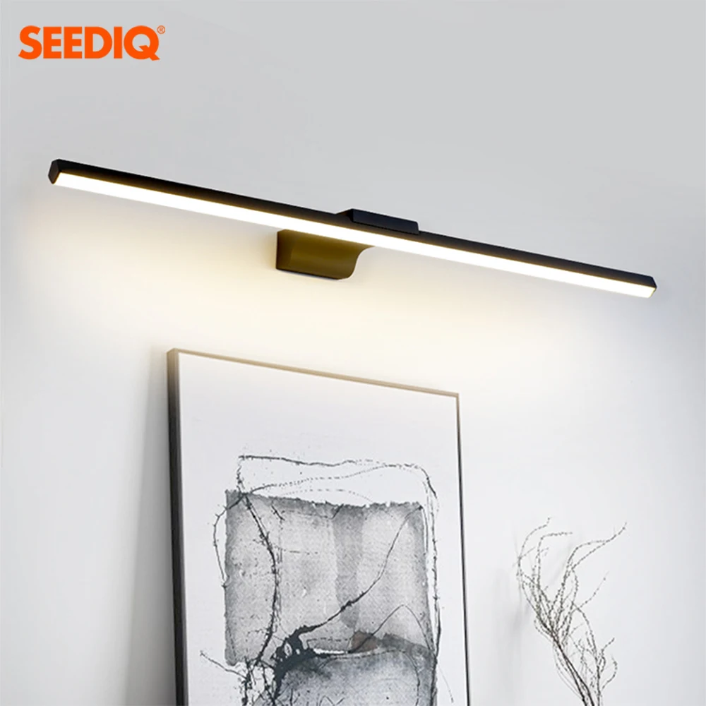 Modern Interior Wall Light 40 56cm White Black Led Wall Lamp AC85-265V Bathroom Lighting Wall Mounted Apply Wall Light