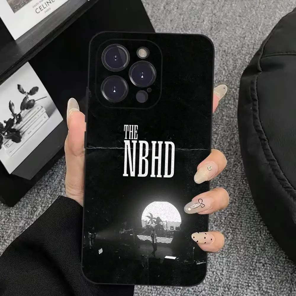Capa de telefone The Neighbourhood para iPhone 17,16,15,14,13,12,11,Plus,Pro Max, XS, X, XR, SE, Mini, 8,7, capa preta de silicone macio