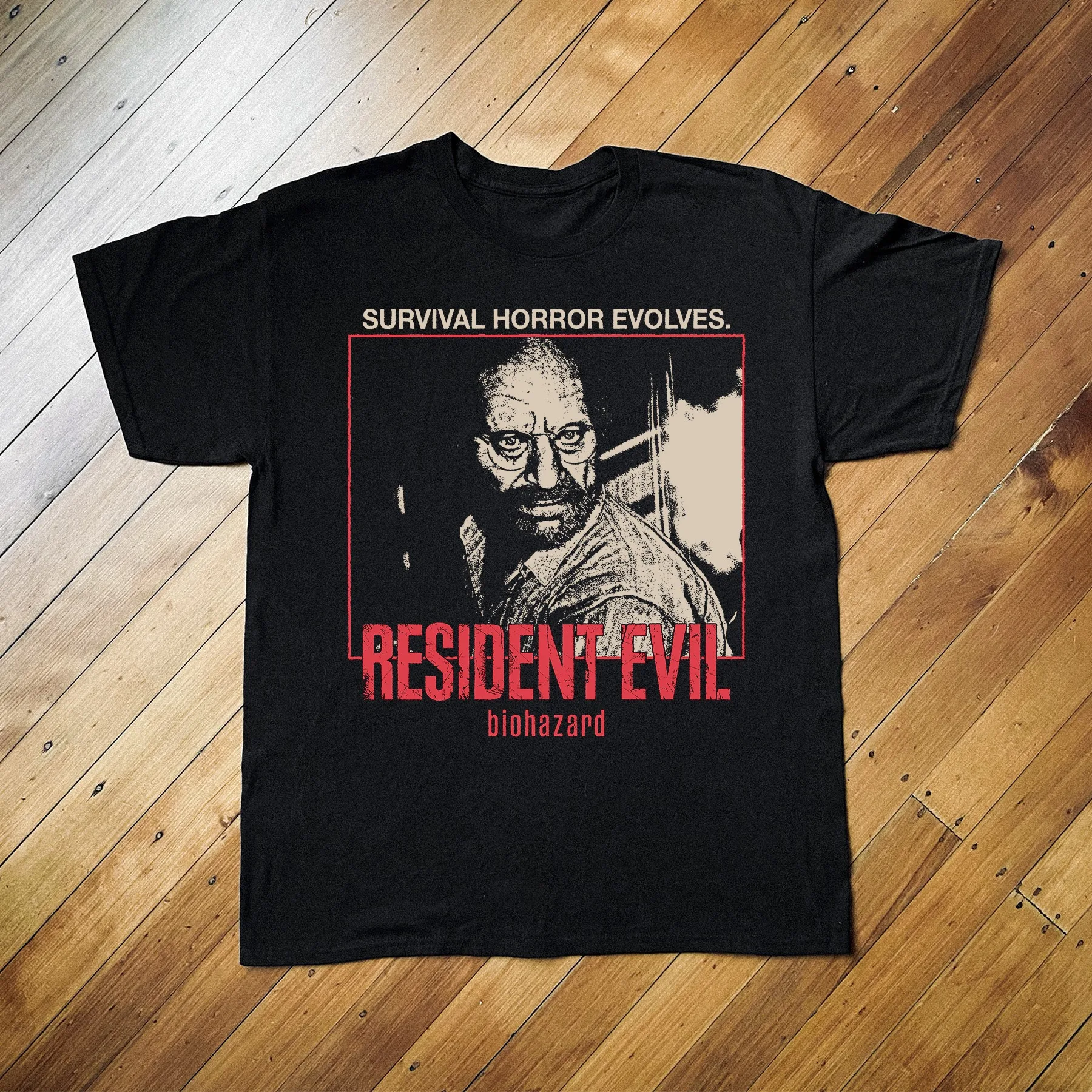 Resident Evil 2 Retro 90s Horror Game Cover Graphic T-Shirt Cotton Men Women Vintage Style Streetwear Tee