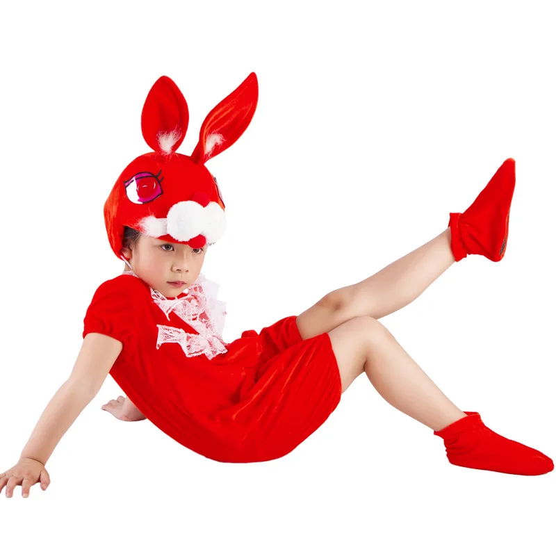 Spitze Deco Pet Bunny Kaninchen Kostüm für Kinder Kinder Erwachsene Cosplay Tier Halloween Weihnachten Kostüm Overall Bühne Zeigen Party