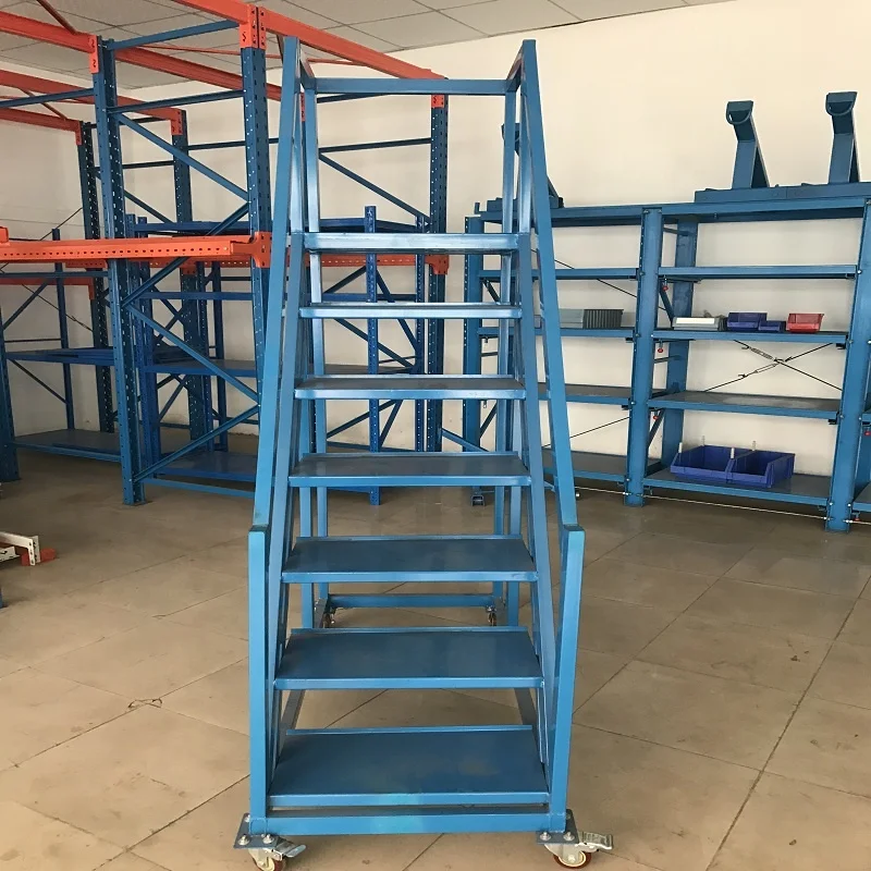 Hot Sell Mobile Safety Step Work Platform Warehouse Ladder