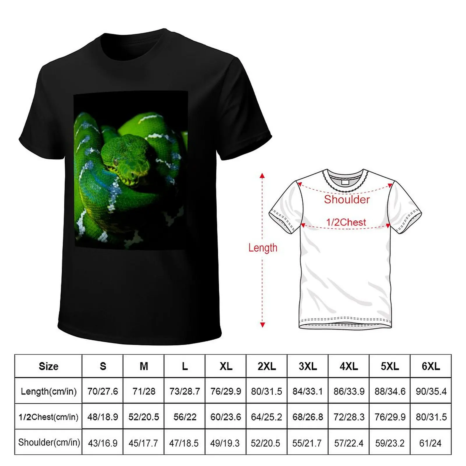 Emerald Tree Boa T-Shirt Street Fashion Casual Tee Shirt