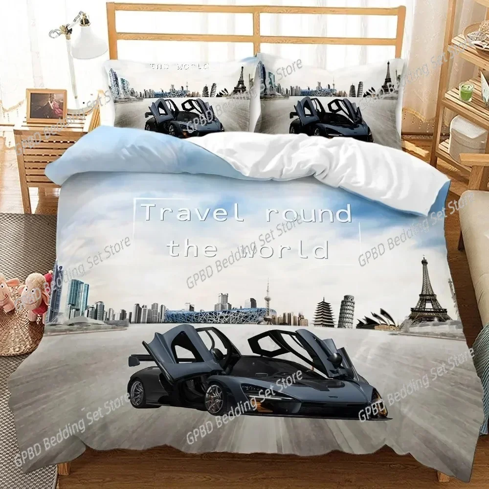 

Race Car Extreme Sports Cool Car Sports Comfortable Duvet Cover Pillowcase Bedding Set Children Bedroom Decoration Home Textile