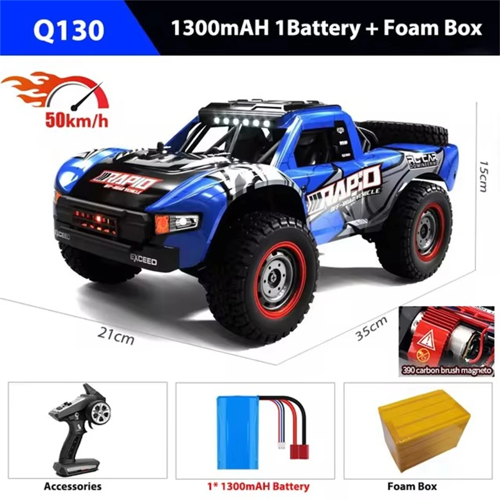 JJRC Q130 RC Car 1/14 4WD Desert Off-road Truck 2.4G High Speed Car Racing Drift Remote ControlVehicle Toys For Boys Children