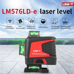 Ferramenta Laser Auto-Nivelante, USB Recarregável, Bateria De Lítio, Linhas De Inclinação Horizontais, Up-t, 4D, 16 Linhas, 3 °, LM576LD-E