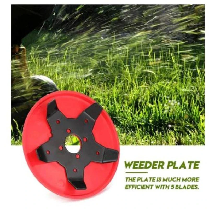 Weeder Plate Brush Cutter Head Multi-functional 2/5 Teeth Rice Field Dry Land Weeding Tray Lawn Mower Accessories Weeder Plate