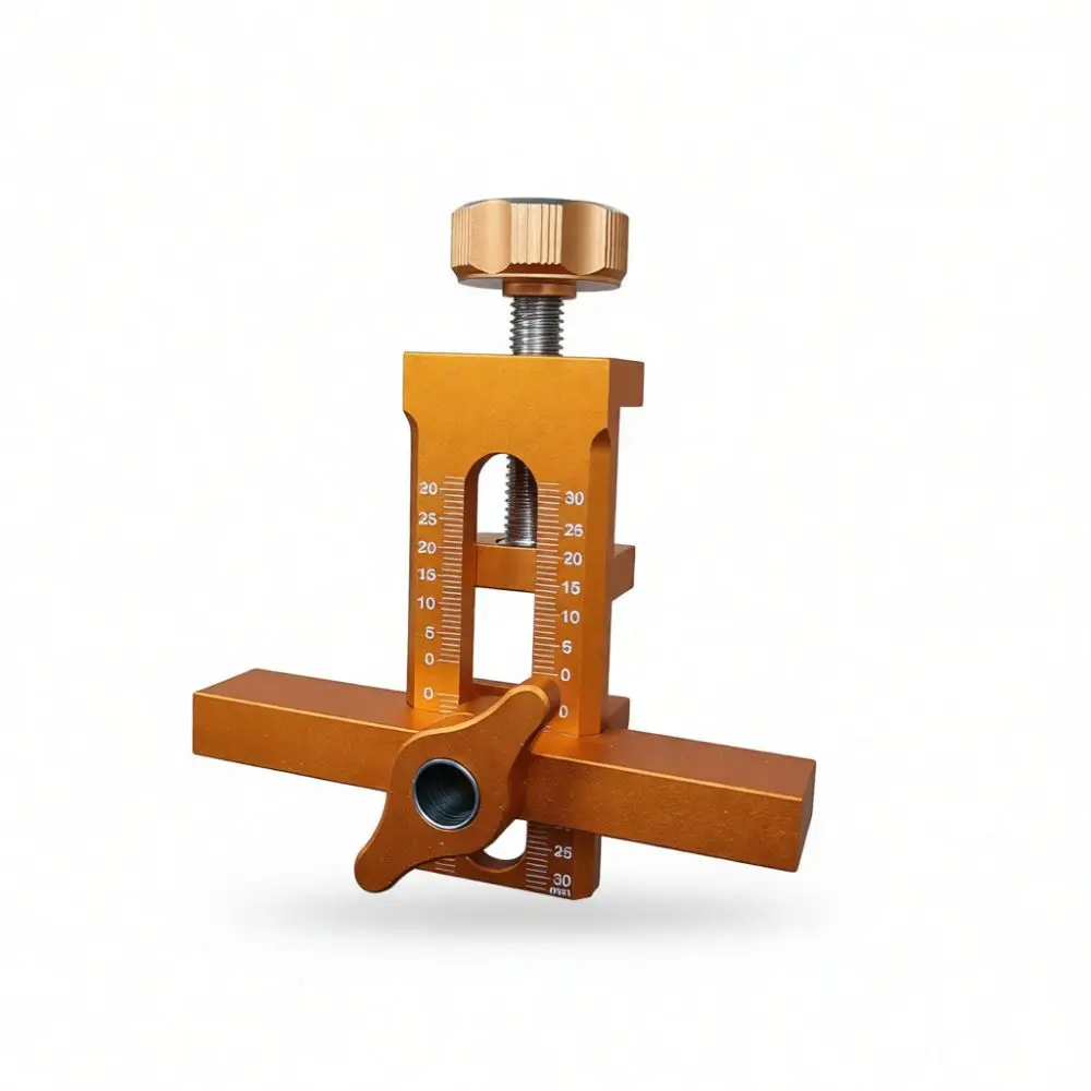 Easy Cabinet Door Installation Tool Aluminum Alloy Locator Professional Jig Hinge Mounting Helper For Furniture Assembly