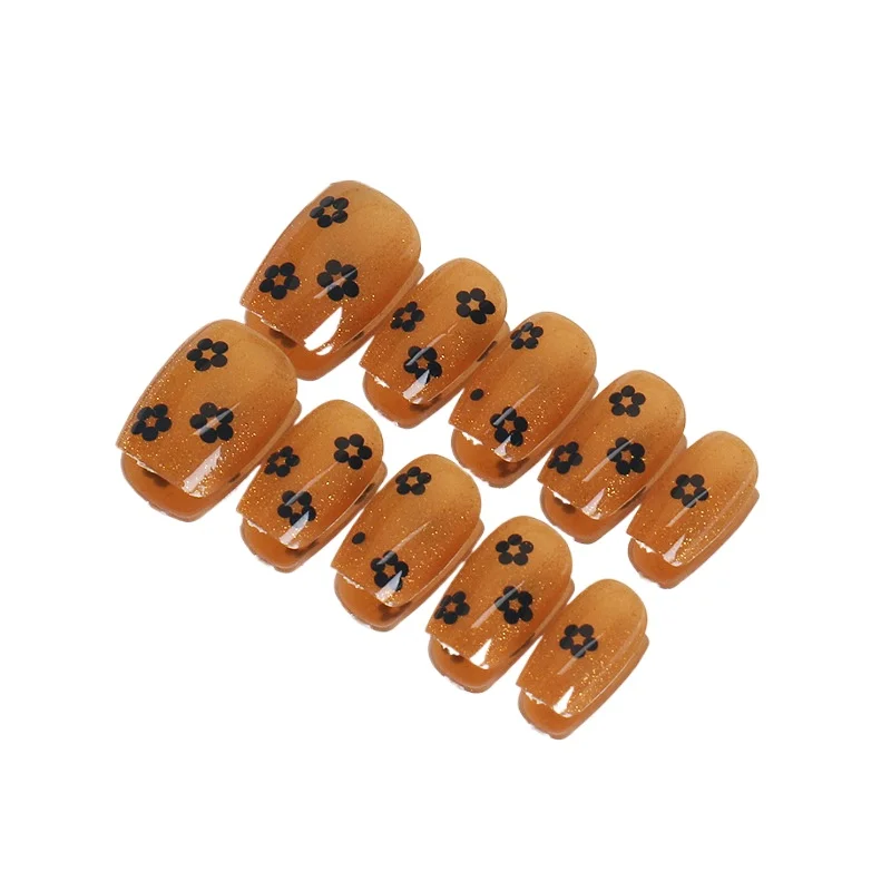 

Wearing Nail 30 Pieces Cat's Eye Flower Nail Patch Removable Spice Girl Nail Patch Finished Product