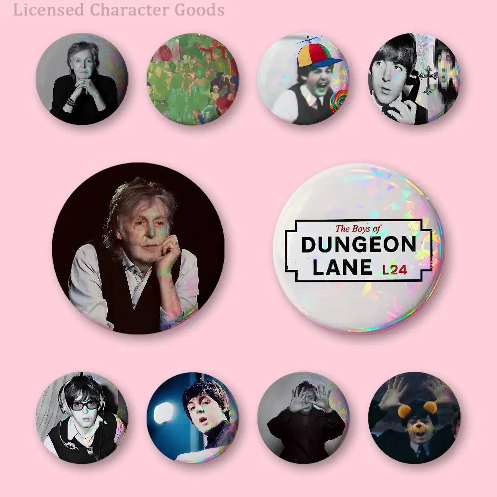 D-Dungeon Lane P-Paul M-McCartney Custom Badges 75mm 44mm 25mm 32mm 58mm Hat Backpack Accessories Toys Collect Gifts Large