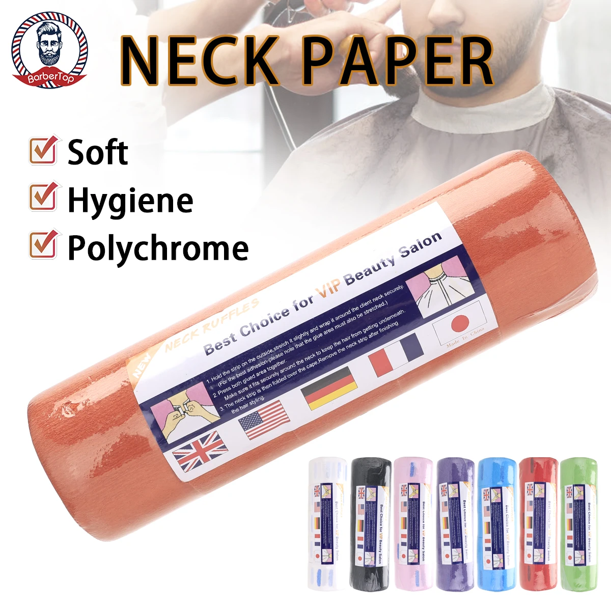 

Neck Paper Salon Barber Hair Dresser Roll Cutting Dressing Hairdressing Tools Collar Necks Covering Barbershop Accessories