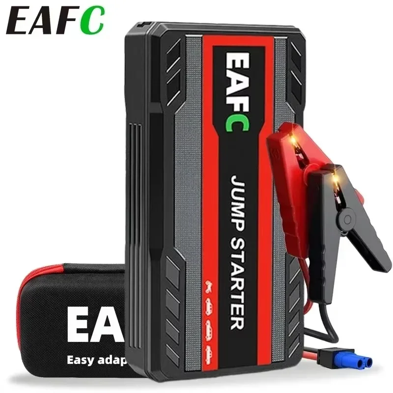 EAFC Jump Starter Power Bank 12V Booster for Car Start 600A Quick Charger Auto Starting Device Powerbank Device Petrol Diesel