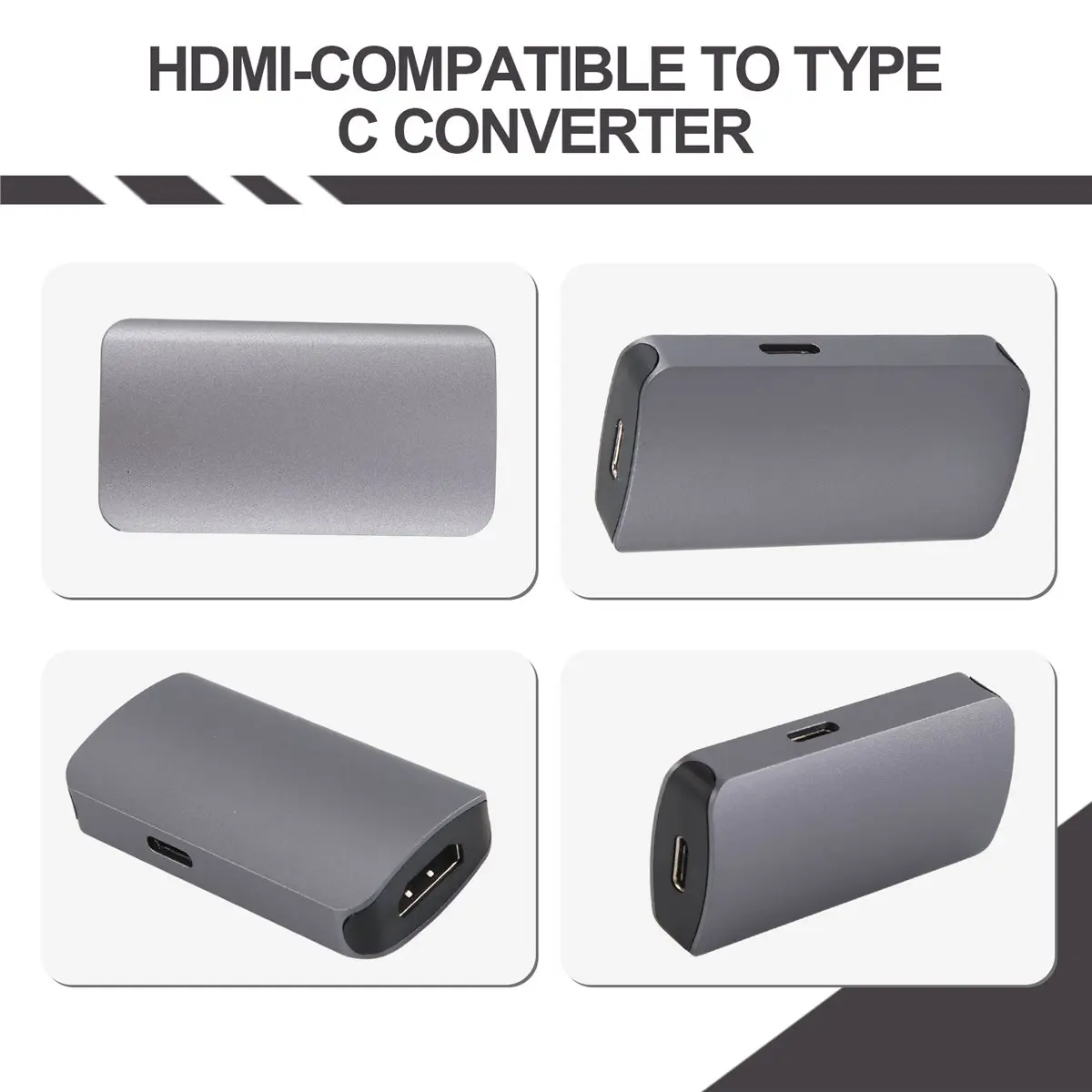 A48U -Compatible to Type C Converter 4K60HZ Compatible with for , Air, Air,Switch Base, Base