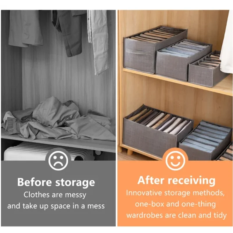 Jeans Pants Organizer/Tidy Wardrobe Organizer/Tidy Clothes Storage Box-Neverdie Store