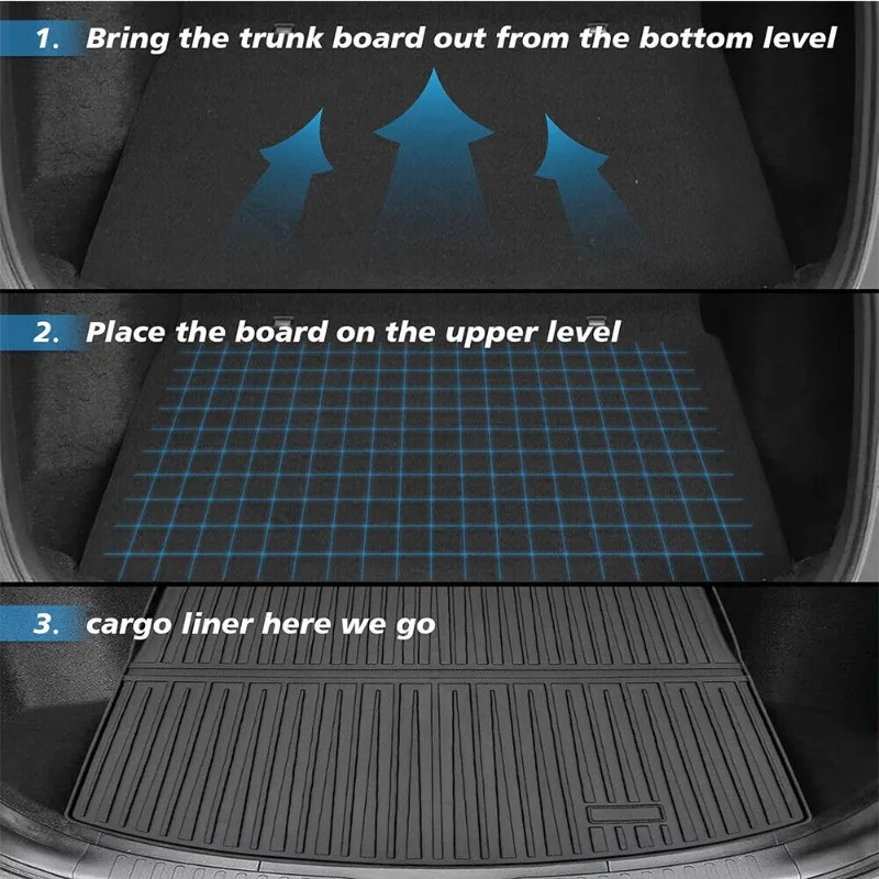 United States 3D Floor Mats & Trunk Mat Liner For Honda CR-V CRV 2023-2025 All Weather TPE