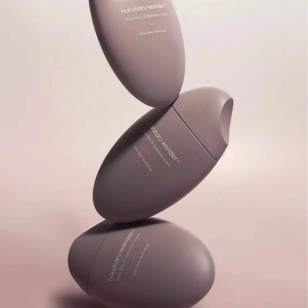 Koreanische Black Rice Hyaluronsäure-Creme verbessert die Hautton-Textur Haruharu Wonder, parfümfrei, steigert die Ausstrahlung, sanfte Hautpflege