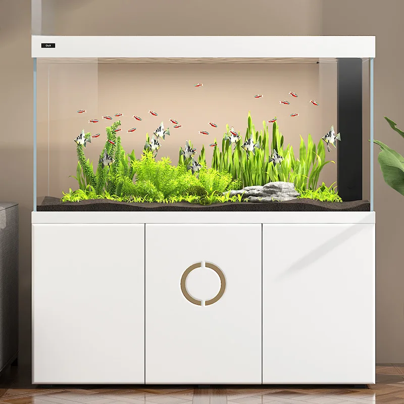 

Chinese fish tank living room home floor screen office water free intelligent ecological bottom filter aquarium